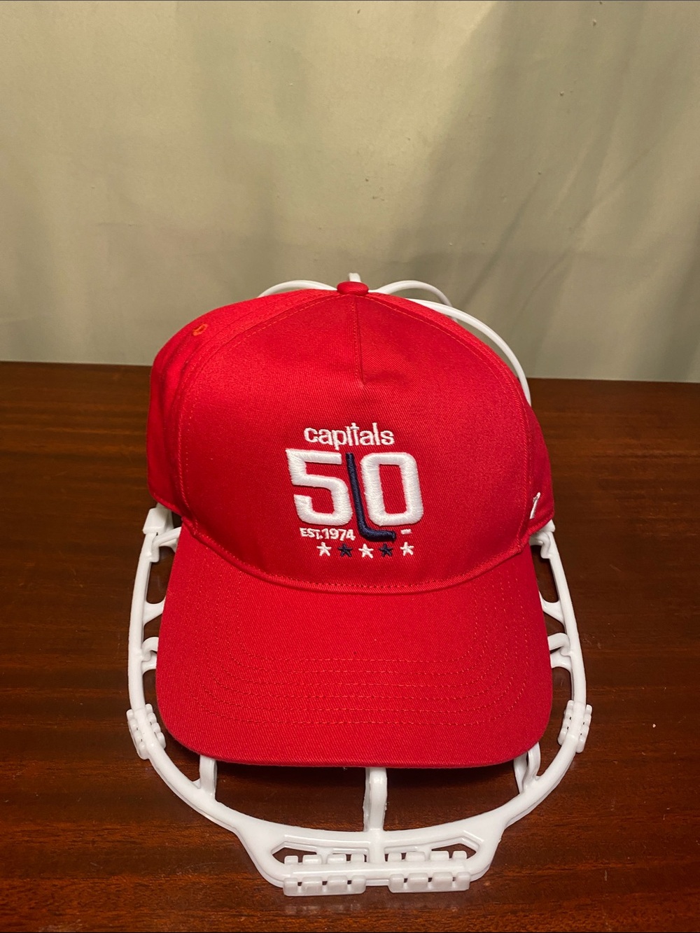 Washington Capitals ‘47 Red 50th Anniversary Hitch Adjustable SnapBack  Hat O/S